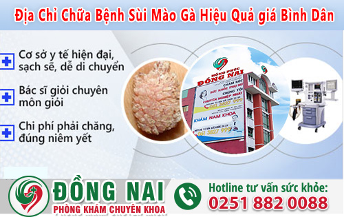 Địa Chỉ Chữa Bệnh Sùi Mào Gà Hiệu Quả giá Bình Dân